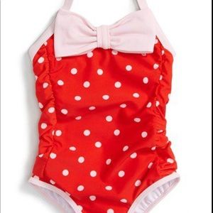 Girls Kate Spade swimsuit polka dot